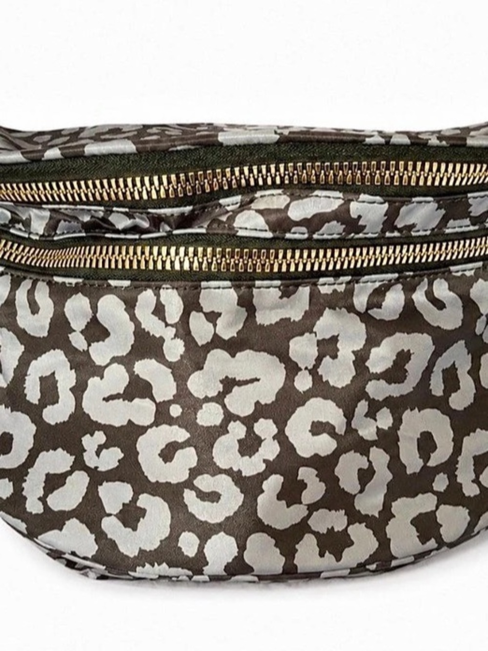 Animal Print Shoulder Bag in Black & Gray Like New